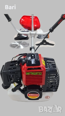 Моторна коса,тример,храсторез 72cc Werstil + подаръци, снимка 6 - Градинска техника - 51971111