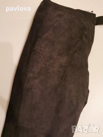 ПАНТАЛОН М размер   от  оригинален  естествен набук КОЖА, снимка 4 - Панталони - 40394741