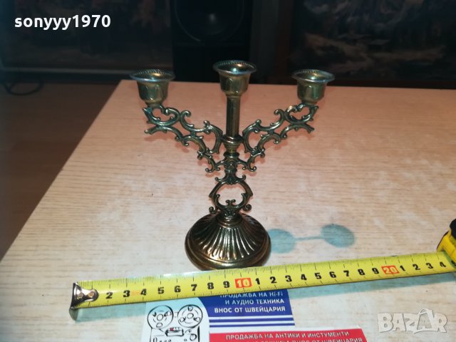 кокетен свещник мед/месинг 0912202029, снимка 4 - Колекции - 31069339