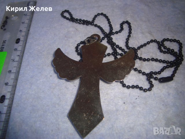 КРАСИВ СТИЛИЗИРАН ФЕШЪН АРТ КРЪСТ - КОЛИЕ БЛАГОРОДНА НЕРЪЖДАЕМА СТОМАНА с ЦИРКОН и ВЕРИЖКА 27486, снимка 10 - Колиета, медальони, синджири - 36982764