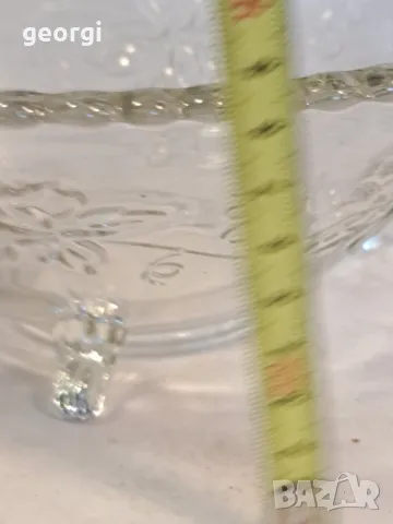 ретро стъклена купа,  фруктиера 22/2, снимка 8 - Аксесоари за кухня - 49180836