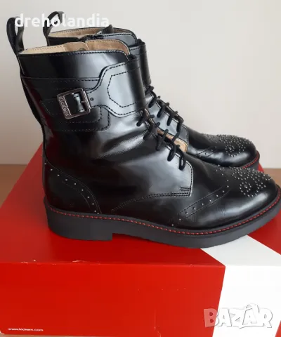 Боти KicKers Oxrock черни - 38 номер, снимка 4 - Дамски боти - 49506204