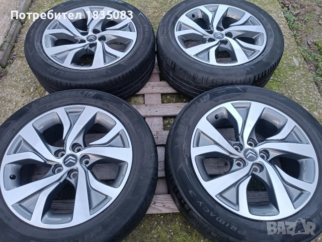 Лети джанти 18ки 5х114.3 Mitsubishi, Citroen, Peugeot + летни гуми 225/55/18 Michelin, снимка 2 - Гуми и джанти - 52685637