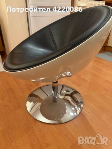 Въртящ се фотьойл Space Age, снимка 3 - Дивани и мека мебел - 54222934