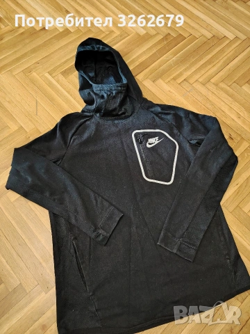 Nike fleece оригинален суичър размер L, снимка 4 - Спортни дрехи, екипи - 54251119