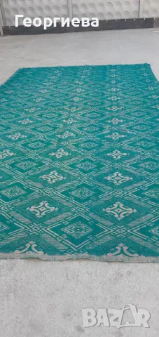 Вълнена ръчно тъкана покривка за легло, снимка 4 - Спални и легла - 47634821