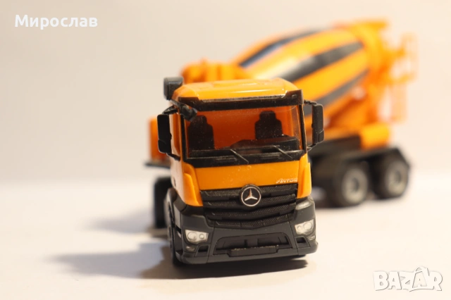 HERPA H0 1/87 MERCEDES ANTOS МИКСЕР БЕТОНОВОЗ МОДЕЛ КАМИОН, снимка 4 - Колекции - 53128983
