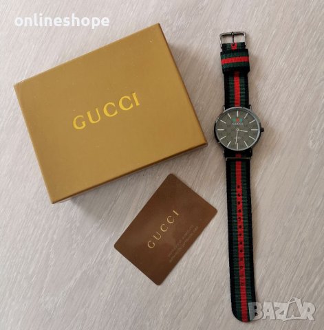 Ръчен часовник Gucci с оригинална кутия и карта, снимка 3 - Дамски - 40680013