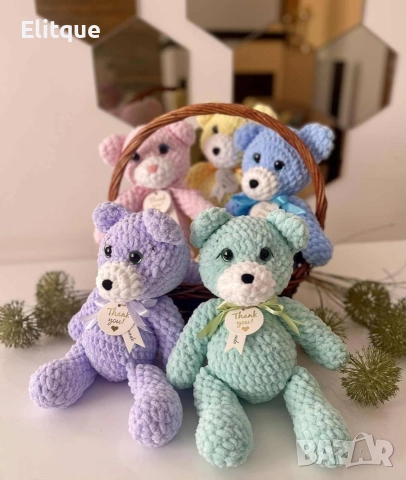 ръчно плетени мечета 