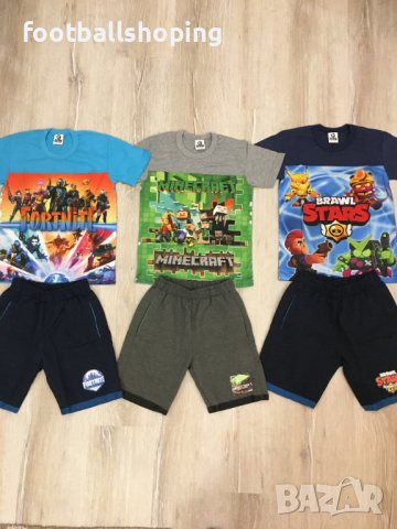 Детски къси екипи Brawl Stars,Fortnite и Minecraft унисекс, снимка 16 - Детски комплекти - 34089610