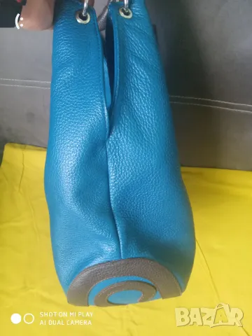 Италианска чанта естесвена кожа Vera pelle., снимка 8 - Чанти - 48562052