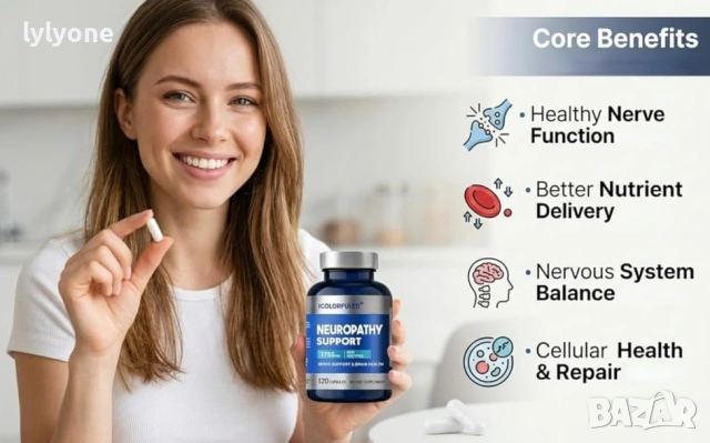 Алфа-липоева киселина 600mg + Витамини B6/B12 – 120 капсули (НОВА), снимка 2 - Хранителни добавки - 53972422