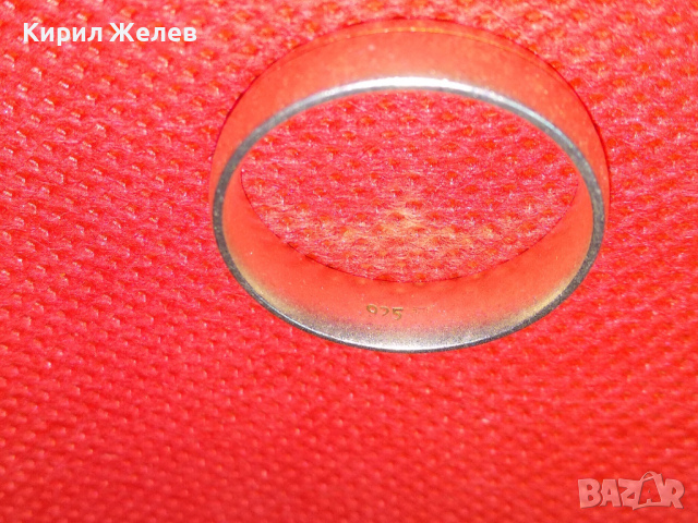 СТИЛЕН МАРКОВ СРЕБЪРЕН ПРЪСТЕН ХАЛКА СРЕБРО 925 ПРОБА МАЙСТОРСКА ВИНТИДЖ ИЗРАБОТКА 43785, снимка 7 - Пръстени - 44613187