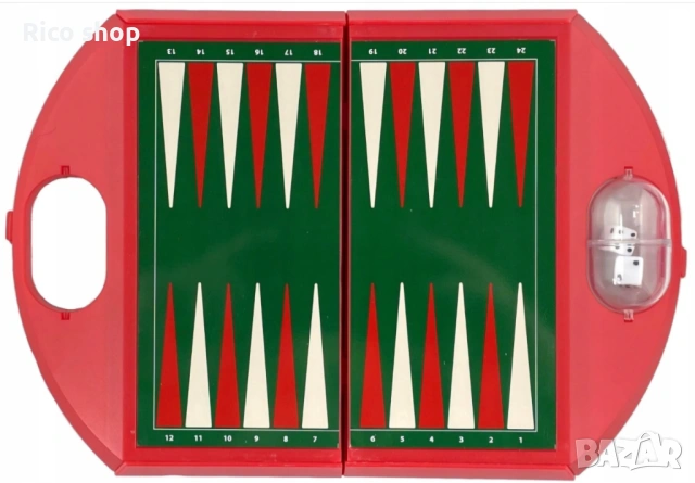 Настолна игра В куфар Табла и Пасианс, снимка 2 - Образователни игри - 54123920