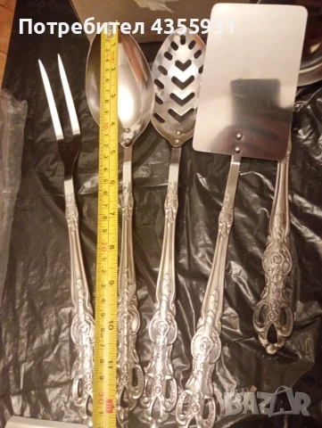 Неупотребяван Стар немски Набор стари прибори старинни немски прибори хранене , снимка 6 - Антикварни и старинни предмети - 51218328