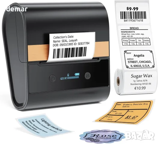 LabelCenter термопринтер за етикети с Bluetooth, 20–75 мм