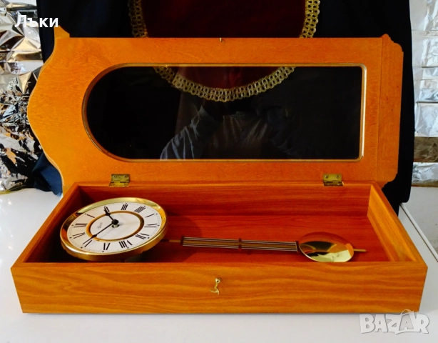 Немски стенен часовник с махало,мелодични гонгове. , снимка 6 - Антикварни и старинни предмети - 51882248