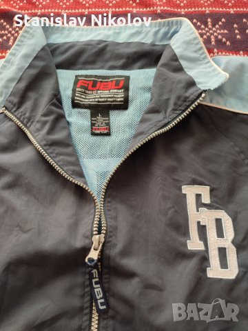 Ретро горнище Fubu, Blue Size L, снимка 2 - Спортни дрехи, екипи - 35626805