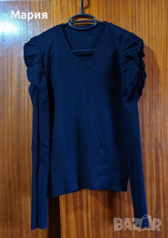 Пуловер с V-образно деколте и набор , снимка 2 - Блузи с дълъг ръкав и пуловери - 52107359