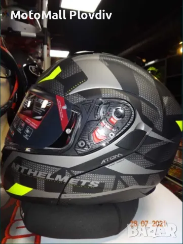 каска MT Helmets каска ATOM SV модуларна мото каска тъмни очила, снимка 9 - Аксесоари и консумативи - 49176463