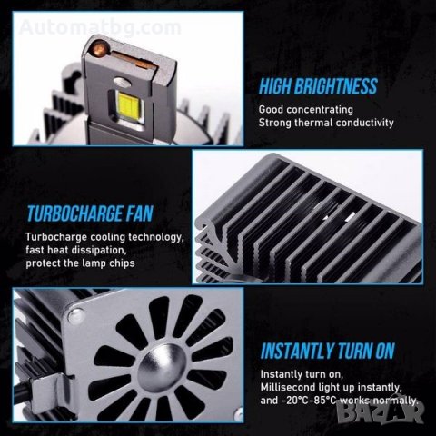 Комплект диодни крушки Automat, D1S, 4300Lm, 35W, 6000K, снимка 3 - Аксесоари и консумативи - 36881999