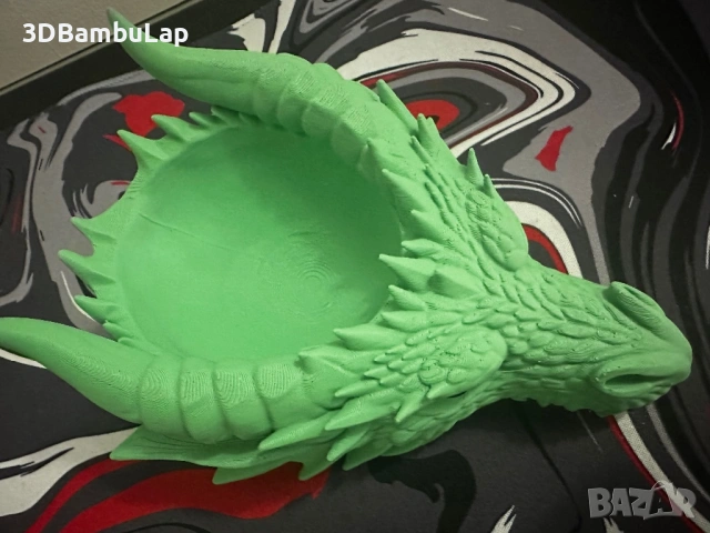 Глава на дракон – органайзер / табла за дребни вещи, снимка 3 - Декорация за дома - 53251093