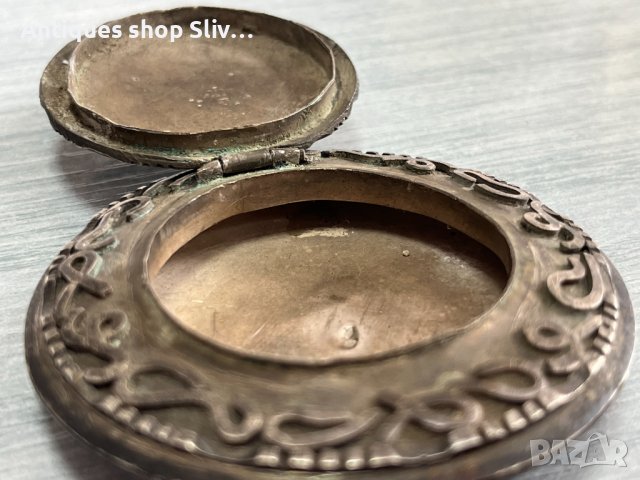 Сребърна кутийка за енфие 18в. №2948, снимка 6 - Антикварни и старинни предмети - 38522071