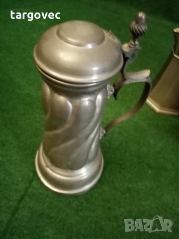 Огромна калаена халба за бира