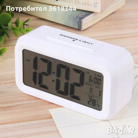 Електронен будилник с подсветка, снимка 2 - Друга електроника - 42514000