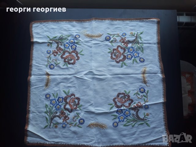 Покривка, каре, ръчмо плетиво, неизползвани, по 5 лв, снимка 8 - Покривки за маси - 33845782