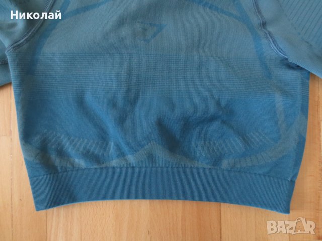 gymshark geo seamless long sleeve crop top, снимка 4 - Спортни екипи - 37042234