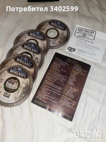 World of Warcraft 2004 ORIGINAL 5 CD BOX + RARE Original game manual *МНОГО РЯДКО*, снимка 7 - Игри за PC - 52266834