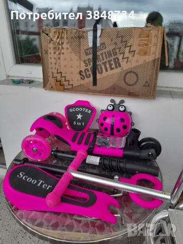 Детска тротинетка 5 в 1, снимка 4 - Детски велосипеди, триколки и коли - 50023558