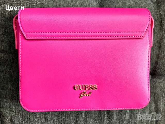 Розова чанта Guess, снимка 2 - Чанти - 53122600