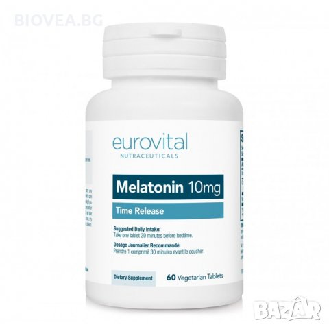 Хранителна добавка Eurovital MELATONIN (Time release) 10mg, снимка 1 - Хранителни добавки - 30025954