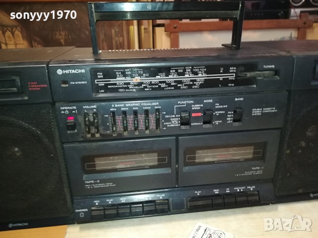 HITACHI-КАСЕТОФОН 2702241627, снимка 13 - Радиокасетофони, транзистори - 44496089