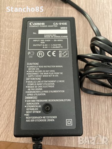Canon CA910 Compact Power Adapter, снимка 2 - Камери - 32124717