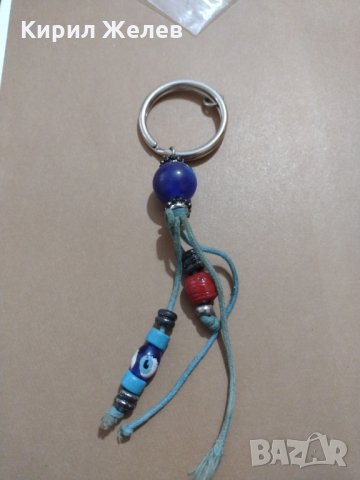 Красив ключодържател синьо око подходящ аксесоар за дамска чанта раница - 6116