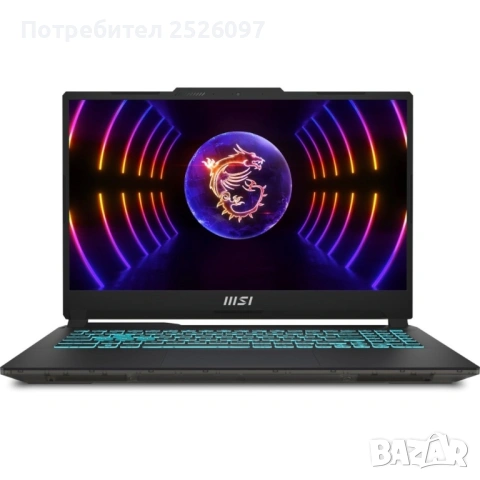 MSI Cyborg 15/144Hz/i5-13420H/RTX 4060/16GB 5200Hz/512GB NVMe, снимка 2 - Лаптопи за игри - 54166642