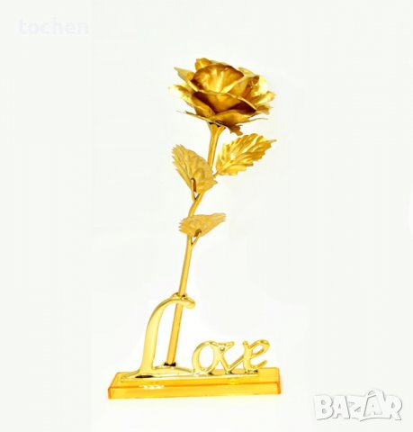 24K Gold Rose Златна роза Луксозен подарък, снимка 14 - Романтични подаръци - 39614083