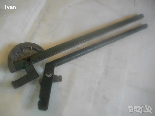 Ръчен тръбогиб за огъване на тръби до ф12мм Старо немско качество масивен 2,0кг/62см, снимка 14 - Други инструменти - 51311073