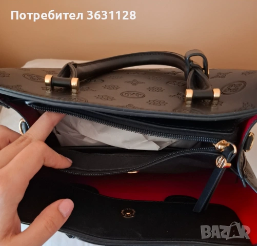 Дамска черна чанта , снимка 4 - Чанти - 54344482