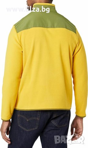 Мъжко поларено горнище за всекидневна употреба Жълто, снимка 3 - Суичъри - 38088790