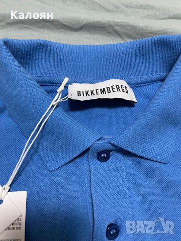 BIKKEMBERGS Pique Polo Shirt , снимка 2 - Тениски - 42508752