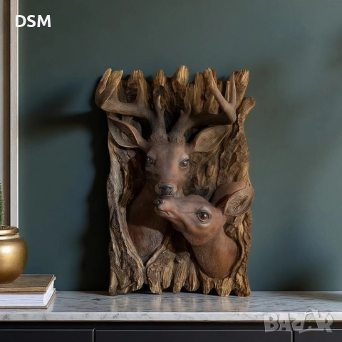 Ново Пано за Стена Елен -  Декорация Еленчета 35х22см