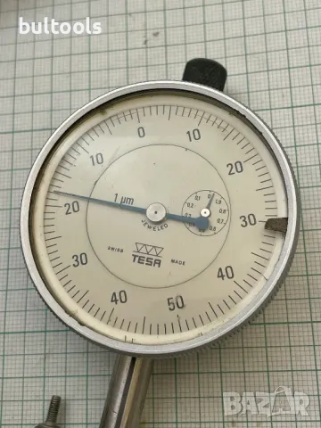 Индикаторен часовник TESA 0-1mm./0.001mm., снимка 6 - Други инструменти - 49117385