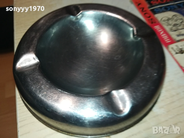 МЕТАЛЕН ПЕПЕЛНИК ОТ СОЦА 3108251906, снимка 2 - Антикварни и старинни предмети - 51554441