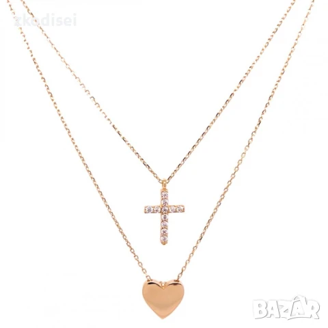 Златнo колие 2,32гр. 44,0см. 14кр. проба:585 модел:32208-2, снимка 1