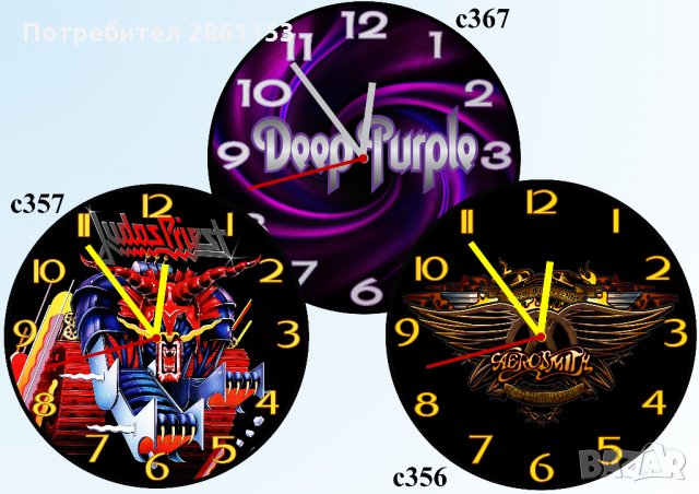 Стенен часовник за фенове или с Ваша снимка,по Ваша идея, снимка 3 - Стенни часовници - 31267477