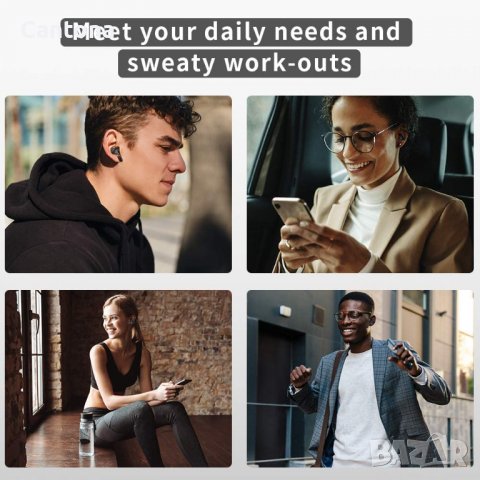 AIKELA безжични Bluetooth 5.0 слушалки, с активно шумопотискане с 4 микрофона, Hi-FI стерео звук док, снимка 7 - Безжични слушалки - 37861702